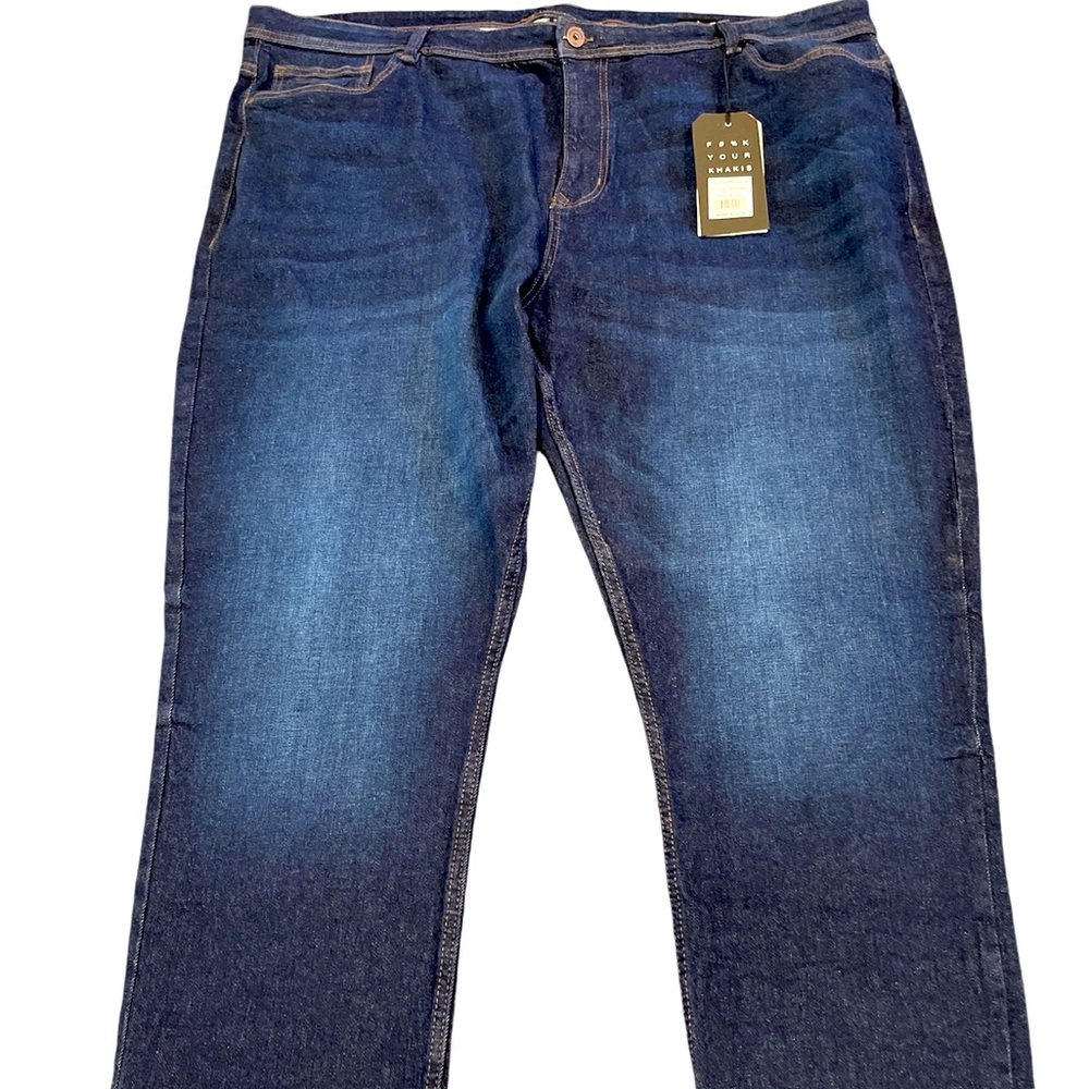 NWT The Perfect Jean NYC Men's 48x32 Blue Medium Wash Slim-Fit Stretch Casual